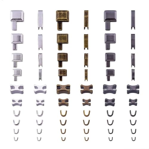Metall-Reißverschlüsse, Reparatur-Set, Reißverschlüsse, Reparaturwerkzeug, Einstecknadel, Reißverschlüsse, Stopper zum Nähen von Kleidung, Jacken von DOSERTY