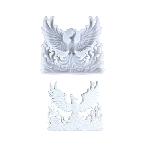 Multifunktionale 3D-Silikonform, Phönixform, leicht zu lösen, für Seife und Kuchen, geeignet für Heimdekoration von DOSERTY