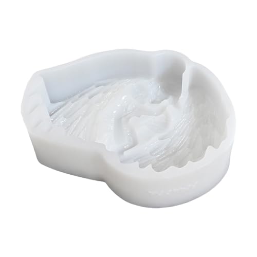 Muttertag Silikon Kerzenform Wing Herz/Schmetterlingsform Silikonkerzenformen Für Epoxidharz Kerzenseife Schokolade von DOSERTY
