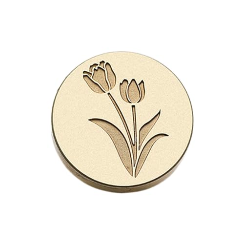 Scrapbooking Dekorativer Stempel Kopf Blume Geprägt Siegelstempel Kopf für Einladung Umschlag Verzierungen Geschenkpapier Handgemachtes Zubehör von DOSERTY