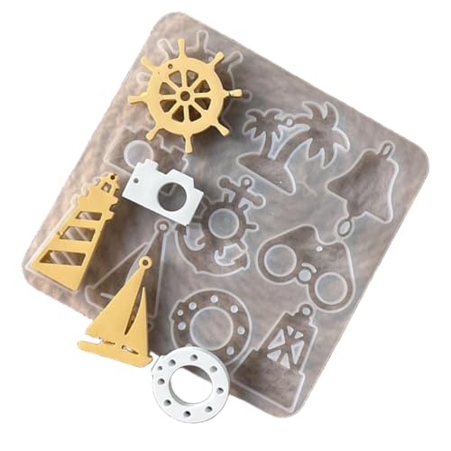 Silikonformen für Meerestiere, Schmuckformen, Epoxidharz, Anhänger für Ohrringe, Schmuck, Schlüsselanhänger, Epoxidharz, Formen aus Silikon von DOSERTY