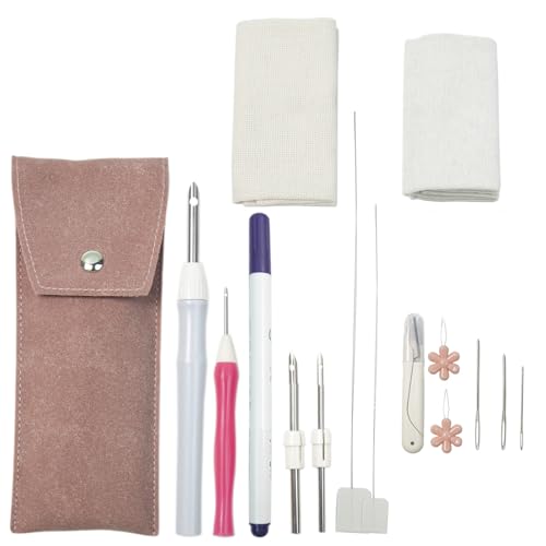 Stanznadelversorgungen Mit Stickstoffstoffverstellbarer Stickwäsche Threader Nähnadel Anfänger Stickerei Set Stanznadelversorgungen Mit Stickstoffstoffverstellbarer Stickwäsche Threader Nähnadel Anfänger Stickerei Set von DOSERTY