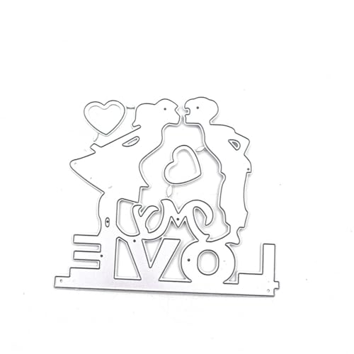 Stanzschablonen "Happy Valentine's Day", Prägeschablonen aus Metall, für Scrapbooking, Kartenherstellung, Dekorationen, Metallstanzformen, Happy Valentine's Day, Stanzformen für Kartenherstellung Stanzschablonen "Happy Valentine's Day", Prägeschablonen aus Metall, für Scrapbooking, Kartenherstellung, Dekorationen, Metallstanzformen, Happy Valentine's Day, Stanzformen für Kartenherstellung von DOSERTY