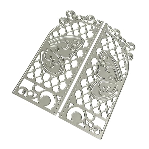 Stanzschablonen mit Schmetterlingsflügeln, Karbonstahl, dekorative Prägepapier-Stanzform für Kartenherstellung, Scrapbooking, einfache Handhabung, Kartonschneidewerkzeug von DOSERTY