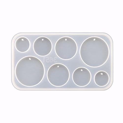 Verschiedene Formen für Anhänger, Schlüsselanhänger, Formen mit Löchern, Ton, Schmuck-Werkzeuge, Silikon für Handarbeit, Silikon-Ohrringformen für Epoxidharz, kleine Formen von DOSERTY