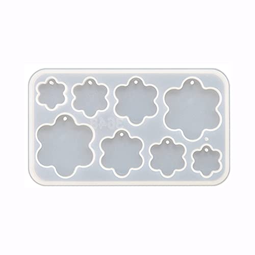 Verschiedene Formen für Anhänger, Schlüsselanhänger, Formen mit Löchern, Ton, Schmuck-Werkzeuge, Silikon für Handarbeit, Silikon-Ohrringformen für Epoxidharz, kleine Formen von DOSERTY