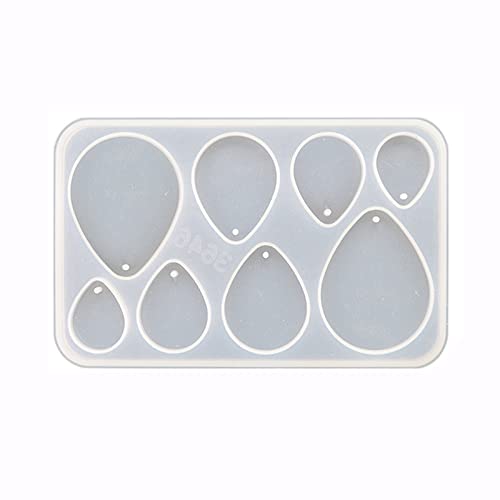 Verschiedene Formen für Anhänger, Schlüsselanhänger, Formen mit Löchern, Ton, Schmuck-Werkzeuge, Silikon für Handarbeit, Silikon-Ohrringformen für Epoxidharz, kleine Formen von DOSERTY