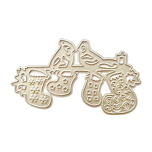 Weihnachts-Stanzformen aus Karbonstahl, für Feiertage, Kartenherstellung, Scrapbooking, Verzierung, Metallstanzform von DOSERTY
