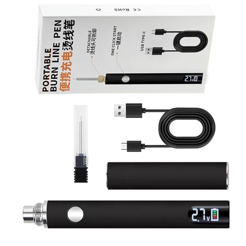 Wiederaufladbares Wachsformwerkzeug über USB, kreatives Bastelwerkzeug, Brennstift-Set, geeignet zum Basteln und zur Schmuckherstellung von DOSERTY