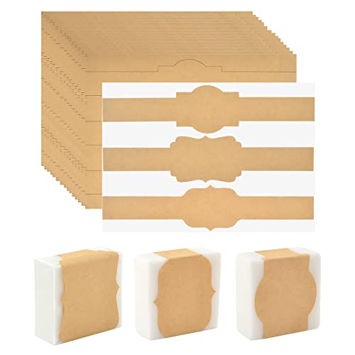 120 Stück braune Kraft-Seifenetiketten Aufkleber Seifenetiketten für hausgemachte Seife Seife Etikett Verpackung Braun Kraft Seifenetiketten Seifenverpackungen Briefgröße Blatt für hausgemachte Seifenverpackungen von DOSTATNI