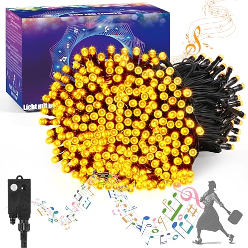 DOTWAYAW Weihnachten Deko 30M 300 LEDs Weihnachtsbeleuchtung mit Bewegungsmelder, warmweiße Lichterkette Weihnachten Geräusche Gerät mit 6 Musikmodi Wasserdicht Weihnachtsbaum Beleuchtung DOTWAYAW Weihnachten Deko 30M 300 LEDs Weihnachtsbeleuchtung mit Bewegungsmelder, warmweiße Lichterkette Weihnachten Geräusche Gerät mit 6 Musikmodi Wasserdicht Weihnachtsbaum Beleuchtung von DOTWAYAW