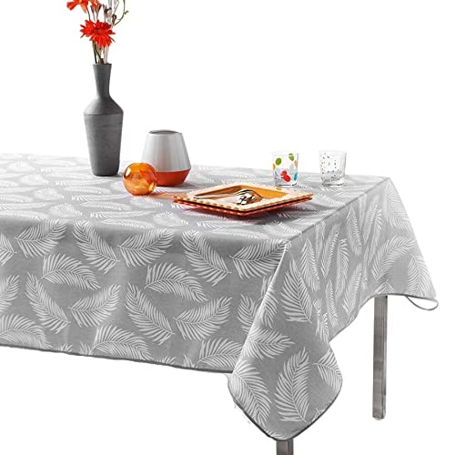 Douceur d'Intérieur LIFETTE Rechteckige Tischdecke, Polyester, grau, 150 x 240 cm von Douceur d'Intérieur