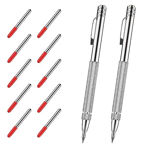 DOUDINGMAO Anreißstift aus Metall, gerändelter Griff, magnetisch, Ätzen, Gravurstift, Ersatzmarkierung von DOUDINGMAO