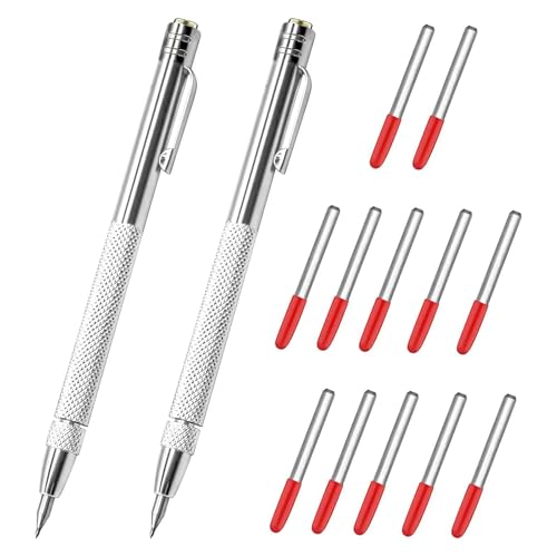 DOUDINGMAO Anreißstift aus Metall, gerändelter Griff, magnetisch, Ätzen, Gravurstift, Ersatzmarkierung DOUDINGMAO Anreißstift aus Metall, gerändelter Griff, magnetisch, Ätzen, Gravurstift, Ersatzmarkierung von DOUDINGMAO
