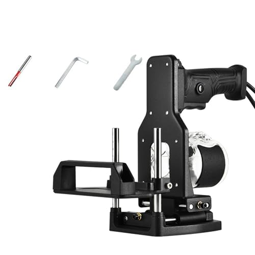 DOUDINGMAO Professionelle Holzbearbeitungsschlitzmaschine, tragbar, 2-in-1, kleiner Rahmen, Schlitzhalterung, Schranklochbefestigung von DOUDINGMAO