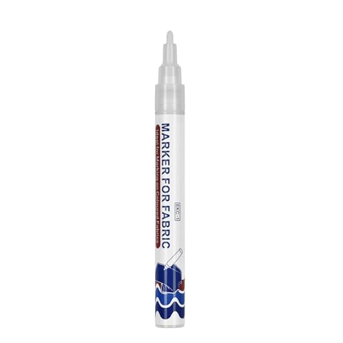 DOUDINGMAO Weißer Stoffmarker für T-Shirts, Kritzeleien, Stoffmalstift, schnell trocknend, wasserabweisend, Stoffstift für Kleidung, Tasche, Schuhe DOUDINGMAO Weißer Stoffmarker für T-Shirts, Kritzeleien, Stoffmalstift, schnell trocknend, wasserabweisend, Stoffstift für Kleidung, Tasche, Schuhe von DOUDINGMAO