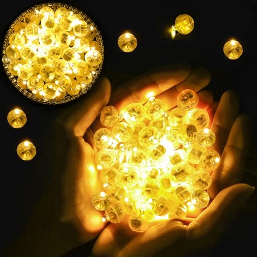 DOUUCO 100 Stück LED-Ballons Lichter, Runde Mini LED Ballonlichter, Warmweiß Hochzeit Licht, Bunte Blinkende Party Licht für Geburtstag Halloween Weihnachten Karneval Bar Klub Dekor Papierlaterne DOUUCO 100 Stück LED-Ballons Lichter, Runde Mini LED Ballonlichter, Warmweiß Hochzeit Licht, Bunte Blinkende Party Licht für Geburtstag Halloween Weihnachten Karneval Bar Klub Dekor Papierlaterne von DOUUCO