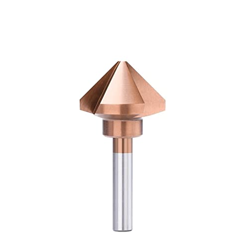DOUZLE 1 Stück 4,5–50 mm Senkbohrer, 3 Flöten-Fasenschneider, 90 Grad, Titanbeschichtung, Hochgeschwindigkeitsstahl, Senker, Bohrer, Holz, Metall, Lochschneider (Color : 25mm) von DOUZLE