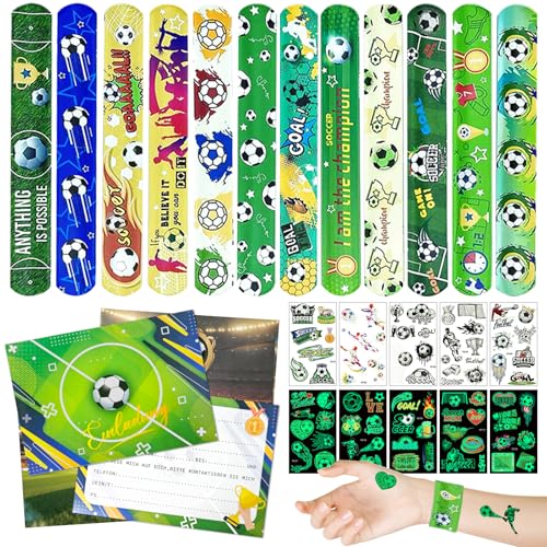 DOWNDRIFT Fußball Slap Armbänder,12 Stück Armband Fussball Kinder Fußball Slap Bracelet Fußball Schnapparmband Kinder 36 Fußball Snap Bracelets Tattoo Fussball Mitgebsel für Jungen Mädchen DOWNDRIFT Fußball Slap Armbänder,12 Stück Armband Fussball Kinder Fußball Slap Bracelet Fußball Schnapparmband Kinder 36 Fußball Snap Bracelets Tattoo Fussball Mitgebsel für Jungen Mädchen von DOWNDRIFT