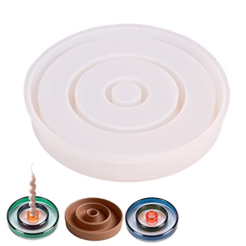 DOYUKY Kreis Kerzenhalter Formen, Runde Kerzenhalter Form für Beton, Silikonform Lippenstift Behälter, 3D Kerze Silikonform Epoxidharz Casting Gießform, für Harz, Gips, DIY Kerzenständer DOYUKY Kreis Kerzenhalter Formen, Runde Kerzenhalter Form für Beton, Silikonform Lippenstift Behälter, 3D Kerze Silikonform Epoxidharz Casting Gießform, für Harz, Gips, DIY Kerzenständer von DOYUKY