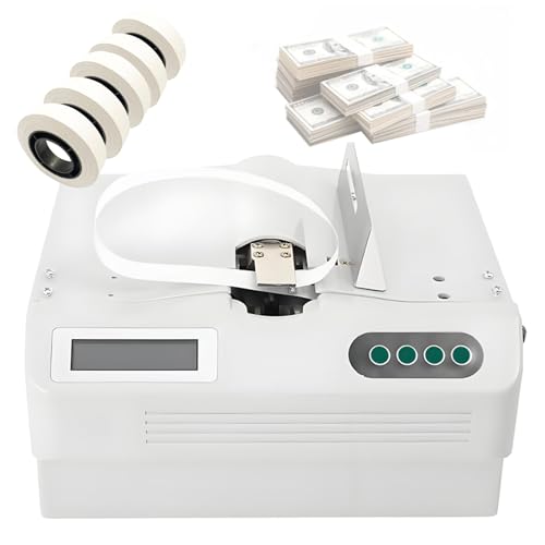 DOZPAL Währungs-Umreifungsgerät - Automatische Geldbündelmaschine 24 Mal/Min. Desktop-Papiergeldbündeler Intelligente Banknoten-Umreifungsmaschine mit 5 Rollen Umreifungsband DOZPAL Währungs-Umreifungsgerät - Automatische Geldbündelmaschine 24 Mal/Min. Desktop-Papiergeldbündeler Intelligente Banknoten-Umreifungsmaschine mit 5 Rollen Umreifungsband von DOZPAL