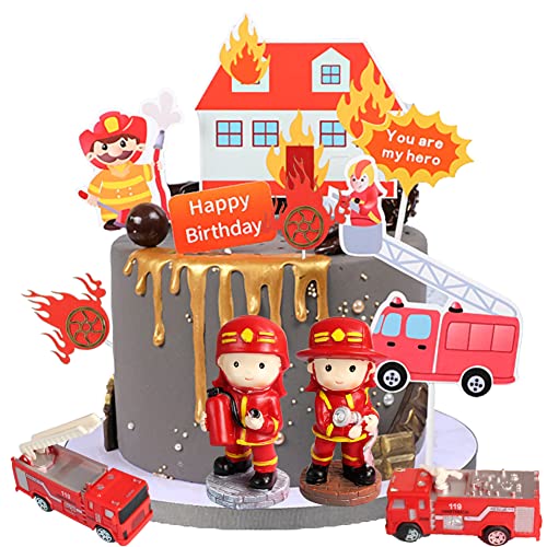 10 Stück Feuerwehrauto Cake Topper,Feuerwehrmann Tortendeko Geburtstag Kuchen Deko Figuren Feuerwehrauto Cake Topper, Geburtstagsdeko Kuchendeko für Baby Jungen Kinder Geburtstag Party Dekoration 10 Stück Feuerwehrauto Cake Topper,Feuerwehrmann Tortendeko Geburtstag Kuchen Deko Figuren Feuerwehrauto Cake Topper, Geburtstagsdeko Kuchendeko für Baby Jungen Kinder Geburtstag Party Dekoration von DOwrap