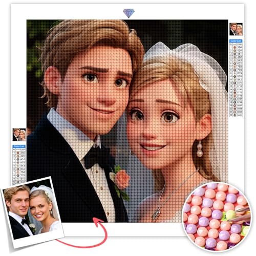 DPDP Diamond Painting Eigenes Foto, Personalisiert Cartoon Diamond Painting Bilder Custom 5D DIY Diamant Painting Set, Benutzerdefinierte Geschenke Full Diamant Bilder Home Decor DPDP Diamond Painting Eigenes Foto, Personalisiert Cartoon Diamond Painting Bilder Custom 5D DIY Diamant Painting Set, Benutzerdefinierte Geschenke Full Diamant Bilder Home Decor von DPDP