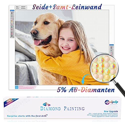 DPDP 40x50cm Diamond Painting Eigenes Foto mit 5% AB Diamants mit Box- Benutzerdefinierte 5D Diamant Painting Full Bilder Home Decor 40x50 cm von DPDP