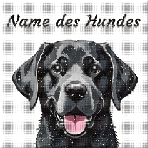 DPDP Personalisiertes Diamond Painting – Personalisierter Hundename & 25 Hunderassen-Stile, 5d Diamant Painting Set, einzigartiges Geschenk für Familie, Freunde, Eltern und Haustierliebhaber von DPDP
