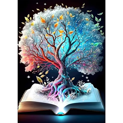 DPHERO Baum des Lebens Diamant Painting Bilder für Erwachsene Kinder,5D Traumland Diamond Painting Set,DIY Strass Bilder Diamant Kunst Kits,Runde Steine Diamant Painting für Zuhause Dekor 30x40 cm DPHERO Baum des Lebens Diamant Painting Bilder für Erwachsene Kinder,5D Traumland Diamond Painting Set,DIY Strass Bilder Diamant Kunst Kits,Runde Steine Diamant Painting für Zuhause Dekor 30x40 cm von DPHERO