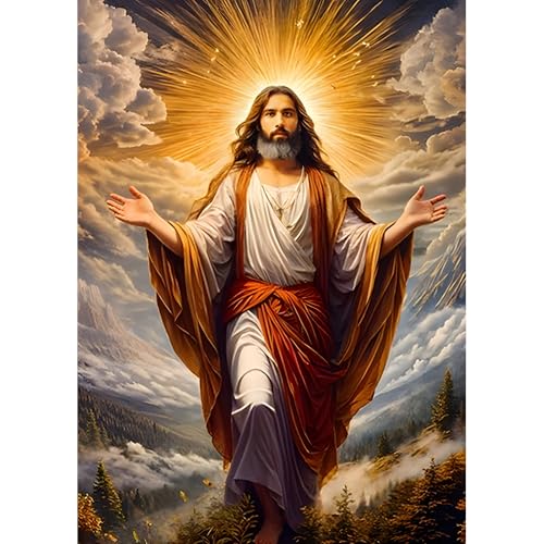 DPHERO DIY Jesus Diamant Painting Bilder für Erwachsene Anfänger,5D Licht des Lebens Diamond Painting Set,DIY Traumland Runde Steine Diamant Kunst Kits, Diamant Painting für Zuhause Dekor 30x40 cm DPHERO DIY Jesus Diamant Painting Bilder für Erwachsene Anfänger,5D Licht des Lebens Diamond Painting Set,DIY Traumland Runde Steine Diamant Kunst Kits, Diamant Painting für Zuhause Dekor 30x40 cm von DPHERO