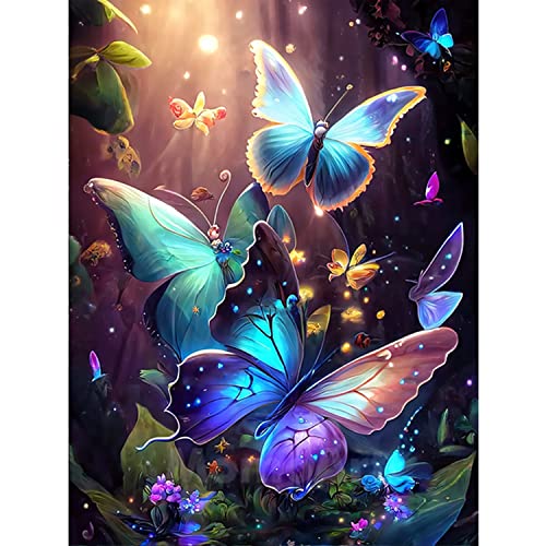DPHERO DIY Schmetterling Diamant Painting Bilder für Erwachsene Kinder,5D Fantasie Diamond Painting Set,DIY Strass Bilder Diamant Kunst Kits,Runde Steine Diamant Painting für Zuhause Dekor 30x40cm DPHERO DIY Schmetterling Diamant Painting Bilder für Erwachsene Kinder,5D Fantasie Diamond Painting Set,DIY Strass Bilder Diamant Kunst Kits,Runde Steine Diamant Painting für Zuhause Dekor 30x40cm von DPHERO