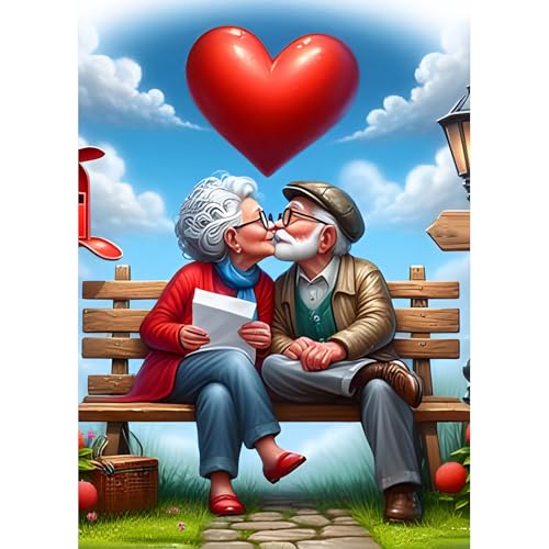 DPHERO DIY Valentinstag Diamant Painting Bilder für Erwachsene Anfänger,5D Ehepaar Diamond Painting Set,DIY Liebende Runde Steine Diamant Kunst Kits, Diamant Painting für Zuhause Dekor 30x40cm DPHERO DIY Valentinstag Diamant Painting Bilder für Erwachsene Anfänger,5D Ehepaar Diamond Painting Set,DIY Liebende Runde Steine Diamant Kunst Kits, Diamant Painting für Zuhause Dekor 30x40cm von DPHERO