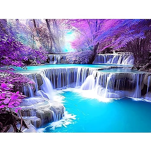 DPHERO DIY Wasserfall Diamant Painting Bilder für Erwachsene Kinder,5D Landschaft Diamond Painting Set,DIY Strass Bilder Baum Diamant Kunst Kits,Runde Steine Diamant Painting Zuhause Dekor 30x40cm DPHERO DIY Wasserfall Diamant Painting Bilder für Erwachsene Kinder,5D Landschaft Diamond Painting Set,DIY Strass Bilder Baum Diamant Kunst Kits,Runde Steine Diamant Painting Zuhause Dekor 30x40cm von DPHERO