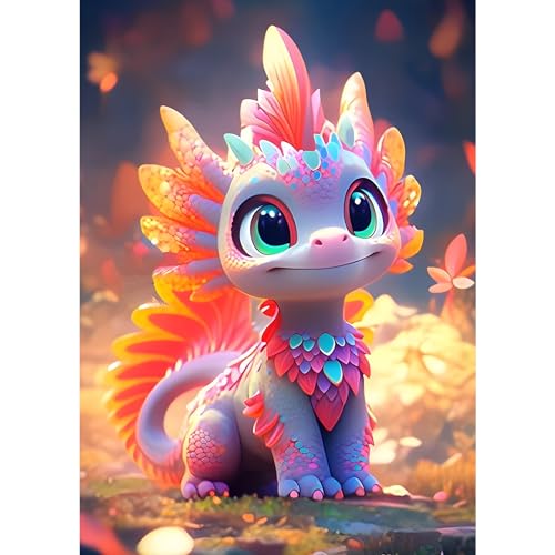 DPHERO Drache Diamant Painting Bilder für Erwachsene Kinder,5D Zeichentrickfilm Diamond Painting Set,DIY Strass Bilder Diamant Kunst Kits,Runde Steine Diamant Painting für Zuhause Dekor 30x40 cm DPHERO Drache Diamant Painting Bilder für Erwachsene Kinder,5D Zeichentrickfilm Diamond Painting Set,DIY Strass Bilder Diamant Kunst Kits,Runde Steine Diamant Painting für Zuhause Dekor 30x40 cm von DPHERO
