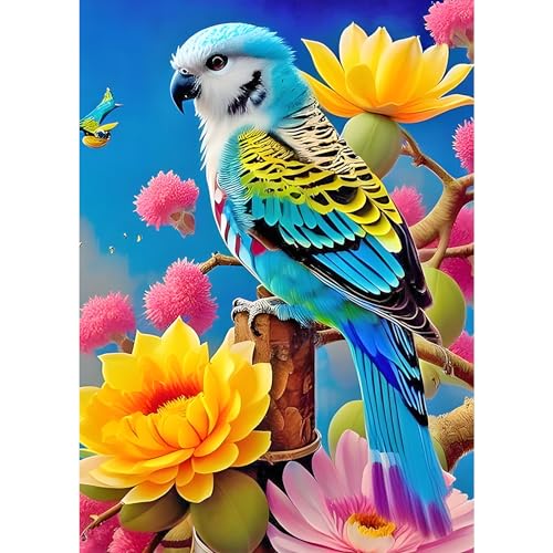 DPHERO Papagei Diamant Painting Bilder für Erwachsene Kinder,5D Blumen Diamond Painting Set,DIY Strass Bilder Vogel Diamant Kunst Kits,Runde Steine Diamant Painting für Zuhause Dekor 30x40 cm DPHERO Papagei Diamant Painting Bilder für Erwachsene Kinder,5D Blumen Diamond Painting Set,DIY Strass Bilder Vogel Diamant Kunst Kits,Runde Steine Diamant Painting für Zuhause Dekor 30x40 cm von DPHERO