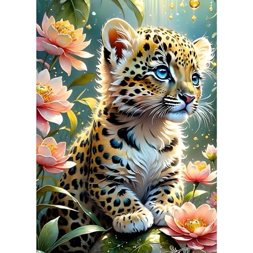 DPHERO Tigerjunges Diamant Painting Bilder für Erwachsene Anfänger,5D Blumen Diamond Painting Set,DIY Runde Steine Baby Tiger Diamant Kunst Kits, Diamant Painting für Zuhause Dekor 30x40 cm DPHERO Tigerjunges Diamant Painting Bilder für Erwachsene Anfänger,5D Blumen Diamond Painting Set,DIY Runde Steine Baby Tiger Diamant Kunst Kits, Diamant Painting für Zuhause Dekor 30x40 cm von DPHERO