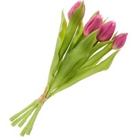 Tulpen-Bund mit 3 Blüten und 2 Knospen - Fuchsia von DPI