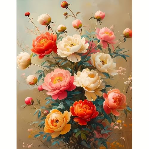 DPIDEA Blumen Diamant Painting Bilder für Erwachsene Anfänger, 5D Diamond Painting Blumen, DIY Diamond Painting Bilder, Diamant Malerei Runde Steine für Zuhause Dekor 30x40 cm DPIDEA Blumen Diamant Painting Bilder für Erwachsene Anfänger, 5D Diamond Painting Blumen, DIY Diamond Painting Bilder, Diamant Malerei Runde Steine für Zuhause Dekor 30x40 cm von DPIDEA