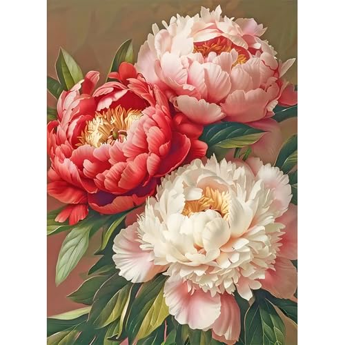 DPIDEA Blumen Diamant Painting Bilder für Erwachsene Kinder, 5D Blumen Diamond Painting Set, DIY Diamond Painting Bilder Blumen, Runde Steine Diamant Painting für Zuhause Dekor 30x40 cm DPIDEA Blumen Diamant Painting Bilder für Erwachsene Kinder, 5D Blumen Diamond Painting Set, DIY Diamond Painting Bilder Blumen, Runde Steine Diamant Painting für Zuhause Dekor 30x40 cm von DPIDEA