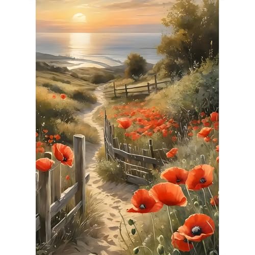 DPIDEA Diamant Painting Bilder, Blumen Diamond Painting für Erwachsene Anfänger, 5D DIY Diamond Painting Sonnenuntergänge Diamant Malerei für Zuhause Dekor 30x40 cm DPIDEA Diamant Painting Bilder, Blumen Diamond Painting für Erwachsene Anfänger, 5D DIY Diamond Painting Sonnenuntergänge Diamant Malerei für Zuhause Dekor 30x40 cm von DPIDEA