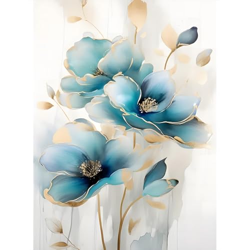 DPIDEA Diamond Painting Blumen, Diamant Painting Bilder für Erwachsene DIY 5D Diamant Painting Stilvoll Runde Steine, Diamond Painting für Zuhause Dekor 30x40 cm DPIDEA Diamond Painting Blumen, Diamant Painting Bilder für Erwachsene DIY 5D Diamant Painting Stilvoll Runde Steine, Diamond Painting für Zuhause Dekor 30x40 cm von DPIDEA