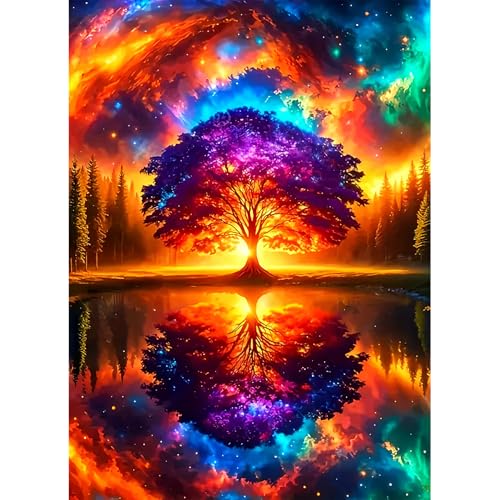 DPIDEA Diamond Painting Baum, Diamant Painting Bilder für Erwachsene Lebensbaum 5D Diamant Malerei Runde Steine für Wanddekoration 30x40 cm DPIDEA Diamond Painting Baum, Diamant Painting Bilder für Erwachsene Lebensbaum 5D Diamant Malerei Runde Steine für Wanddekoration 30x40 cm von DPIDEA