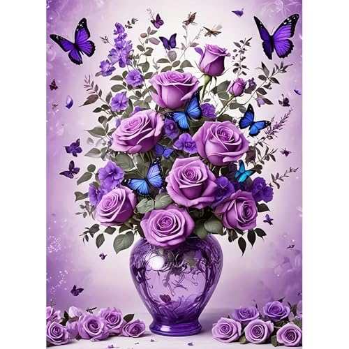 DPIDEA Diamond Painting Erwachsene, Diamond Painting Blumen 5D DIY Diamant Malerei Bilder Runde Steine für Zuhause Dekor 30x40 cm DPIDEA Diamond Painting Erwachsene, Diamond Painting Blumen 5D DIY Diamant Malerei Bilder Runde Steine für Zuhause Dekor 30x40 cm von DPIDEA