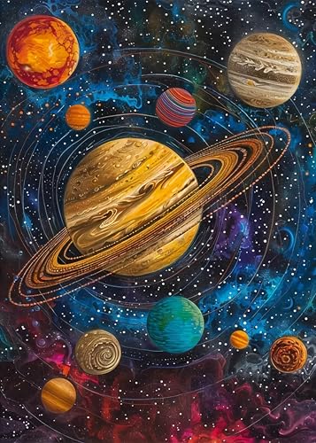 DPIDEA Diamond Painting für Erwachsene, Diamond Painting Bilder Universum Planet DIY 5D Diamant Malerei Runde Steine 30x40 cm DPIDEA Diamond Painting für Erwachsene, Diamond Painting Bilder Universum Planet DIY 5D Diamant Malerei Runde Steine 30x40 cm von DPIDEA
