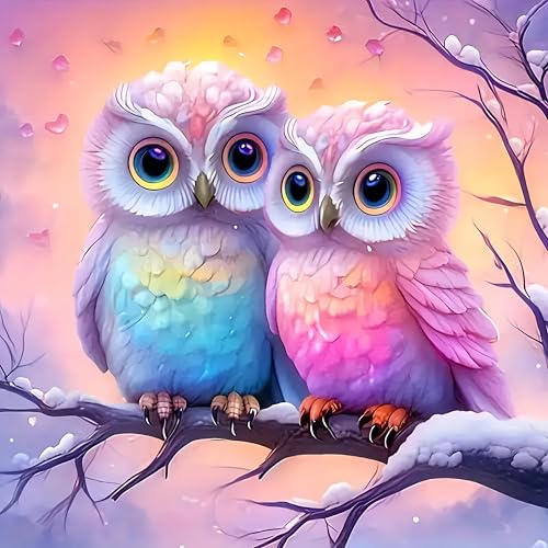 DPIDEA Eule Diamond Painting, Diamant Painting Bilder für Erwachsene Eule 5D Diamond Painting DIY Diamant Malerei Runde Steine für Zuhause Dekor 30x30 cm DPIDEA Eule Diamond Painting, Diamant Painting Bilder für Erwachsene Eule 5D Diamond Painting DIY Diamant Malerei Runde Steine für Zuhause Dekor 30x30 cm von DPIDEA