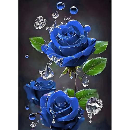 DPIDEA Rose Diamant Painting Bilder für Erwachsene Anfänger, 5D Blaue Rose Diamond Painting, DIY Diamond Painting Bilder Rosa Diamant Malerei Runde Steine für Zuhause Dekor 30x40 cm DPIDEA Rose Diamant Painting Bilder für Erwachsene Anfänger, 5D Blaue Rose Diamond Painting, DIY Diamond Painting Bilder Rosa Diamant Malerei Runde Steine für Zuhause Dekor 30x40 cm von DPIDEA