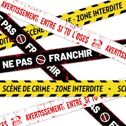 DPKOW 27m Rubalise Halloween Décoration Horreur, Ruban Scène de Crime Bannière Banderole Ruban Halloween Décoration Exterieur Effrayante, Maison Hantée Rubans d'Avertissement Accessoire, Plastique DPKOW 27m Rubalise Halloween Décoration Horreur, Ruban Scène de Crime Bannière Banderole Ruban Halloween Décoration Exterieur Effrayante, Maison Hantée Rubans d'Avertissement Accessoire, Plastique von DPKOW