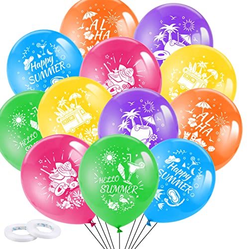 DPKOW 37pcs Sommer Aloha Luftballons Dekorationen, Sommer Hawaii Latexballons Helium oder Luft Unterstützen, Bunte Party Luftballons für Hawaiian Tropische Luau Party Dekorationen DPKOW 37pcs Sommer Aloha Luftballons Dekorationen, Sommer Hawaii Latexballons Helium oder Luft Unterstützen, Bunte Party Luftballons für Hawaiian Tropische Luau Party Dekorationen von DPKOW
