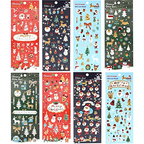 DPKOW 380+pcs Glitzer Weihnachten Aufkleber für Kinder Basteln, Weihnachten Stickers für Weihnachten DIY Karten Scrapbooking, Weihnachten Tagebuch Fotoalben Aufkleber Papeterie Wasserflasche Deko DPKOW 380+pcs Glitzer Weihnachten Aufkleber für Kinder Basteln, Weihnachten Stickers für Weihnachten DIY Karten Scrapbooking, Weihnachten Tagebuch Fotoalben Aufkleber Papeterie Wasserflasche Deko von DPKOW